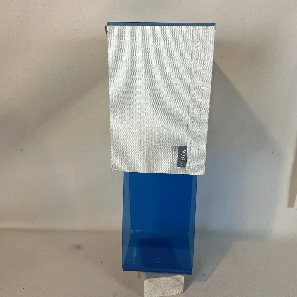 Pablo Blue Acrylic Tube Top Lamp NO Inners- Base/Shade Only Modern Funky‎ Cool